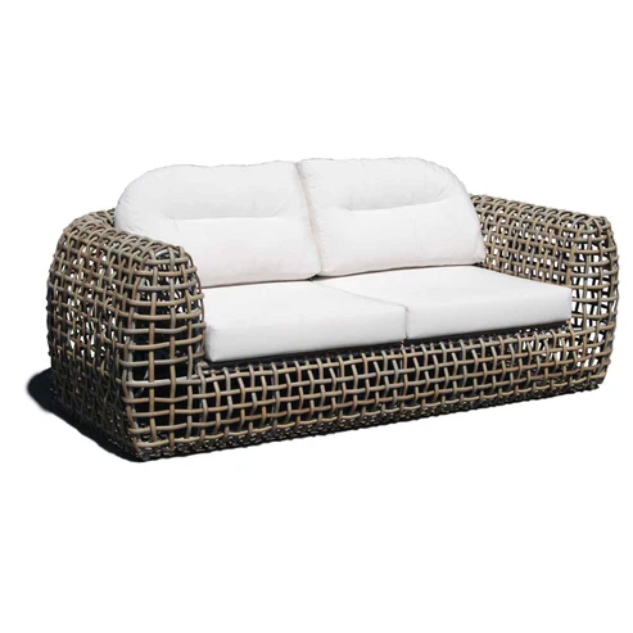 Skyline Design Dynasty Sofa – Mushroom Woven Fiber | Outdoor Sofa