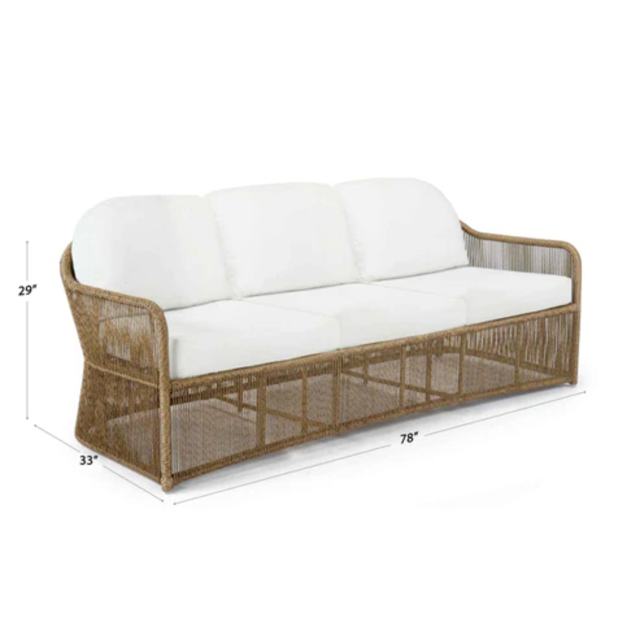 Skyline Design Calixto Sofa – Nigerian Twist Weave | Outdoor Sofa