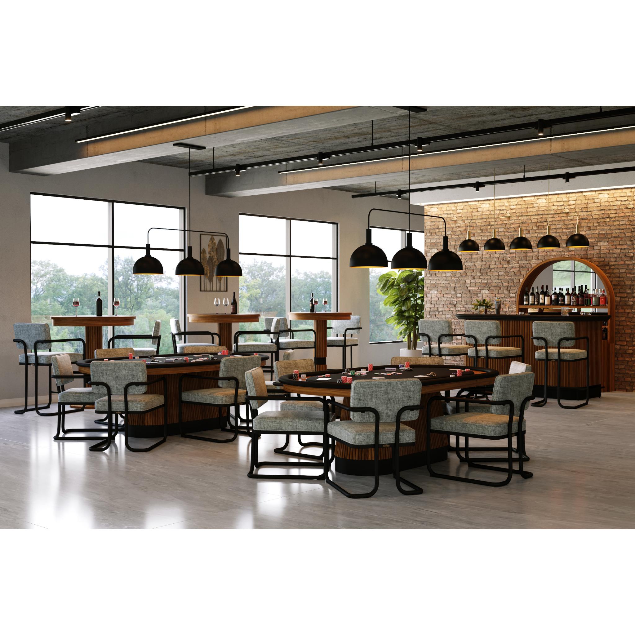 RAM Game Room Prohibition Series Texas Hold'em Table Dining Set