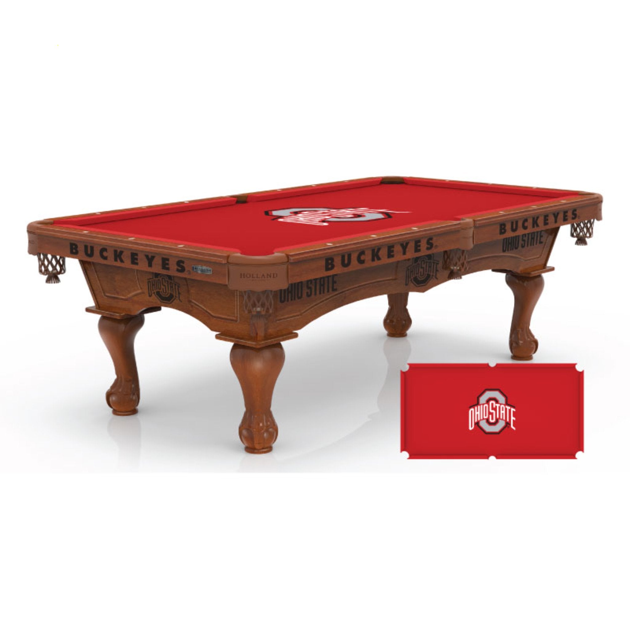 Holland Bar Stool Official Logo Pool Table 8'