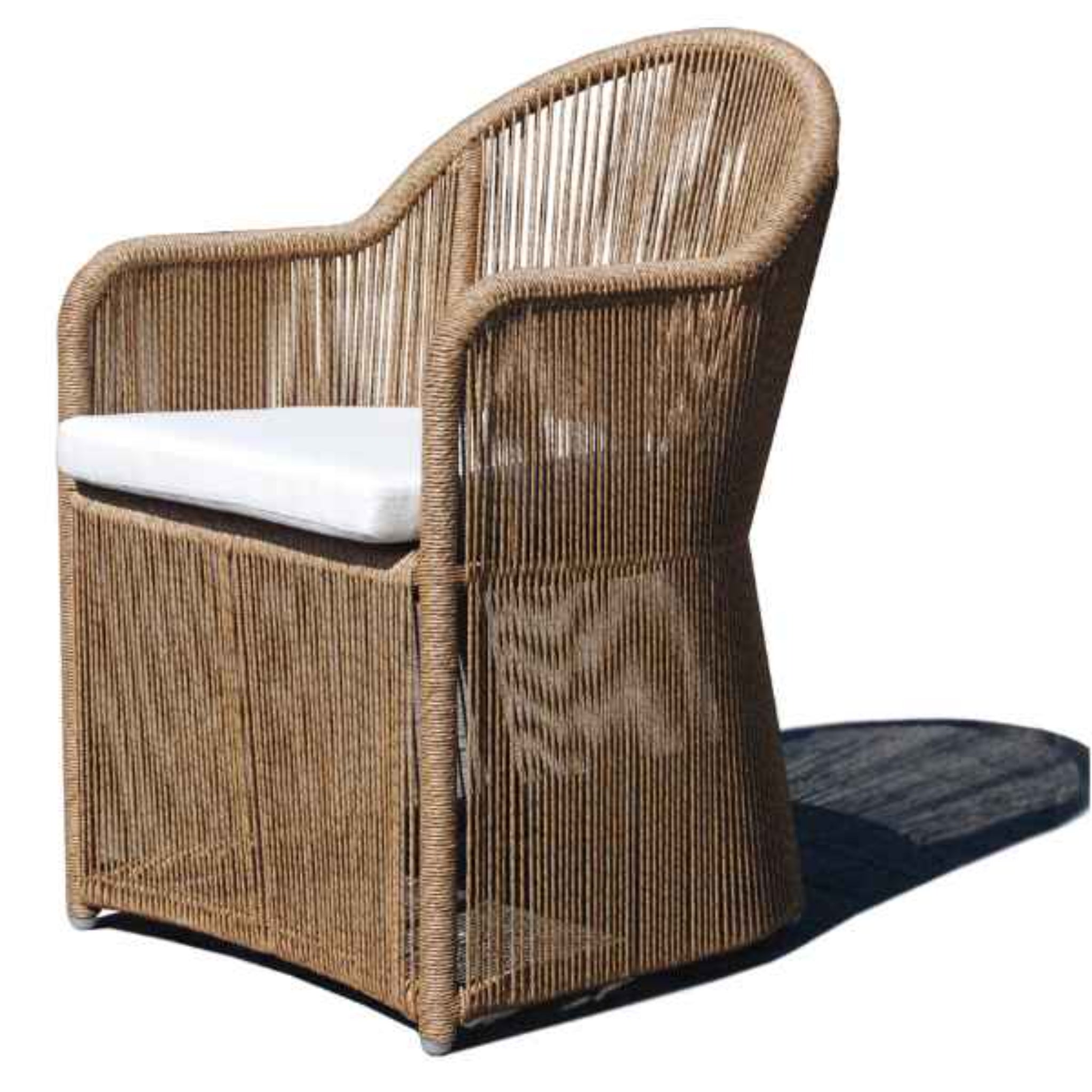 Skyline Design Calixto Dining Armchair – Nigerian Twist Weave | Outdoor Dining Chair