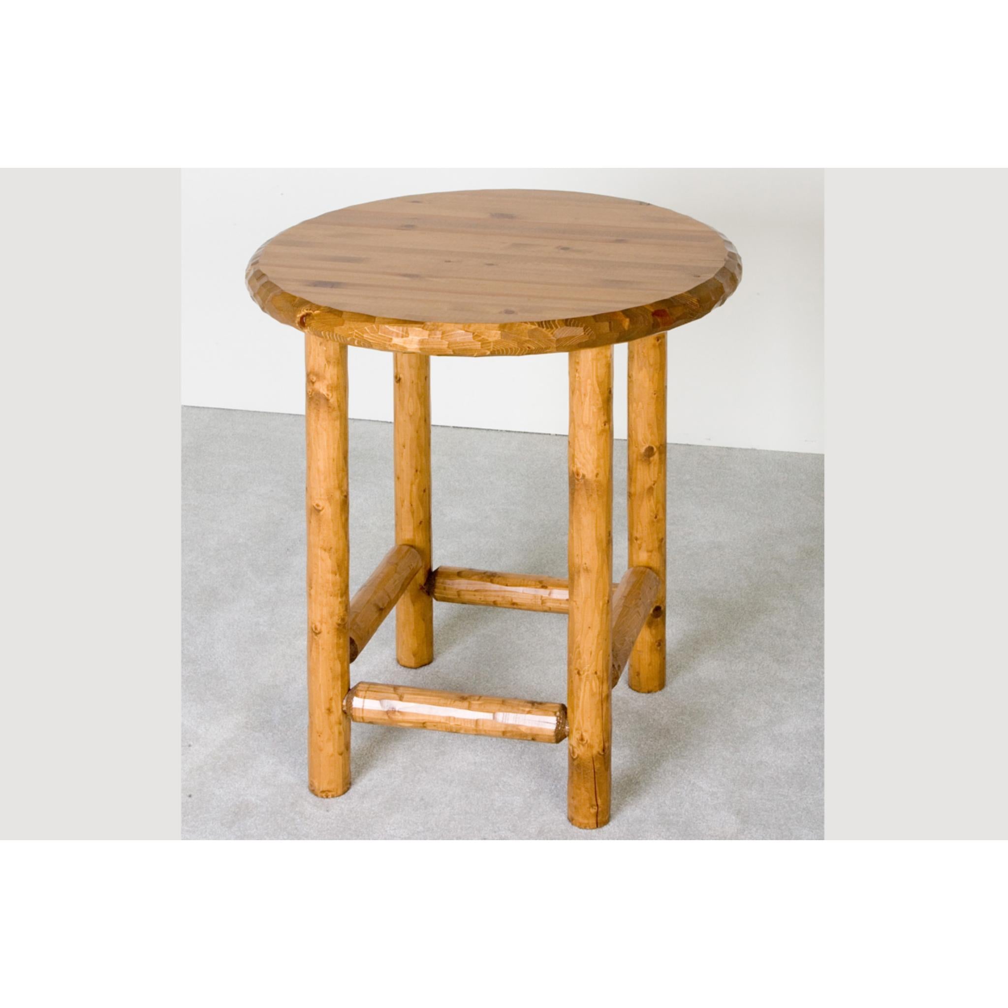 Viking Log Furniture Log Pub Table