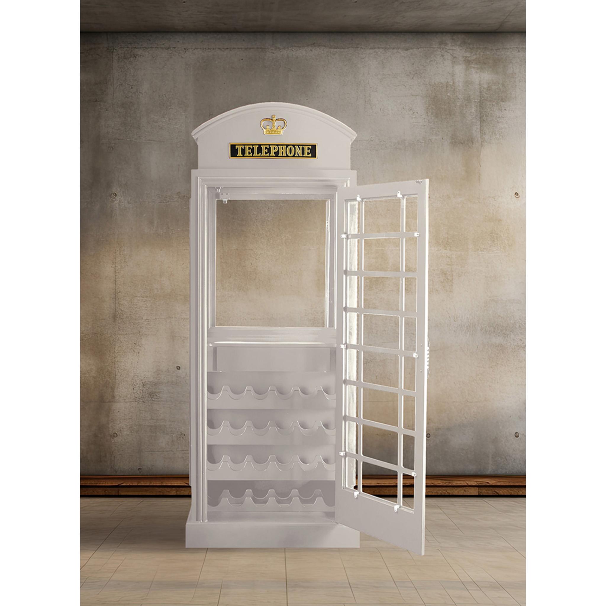 RAM Game Room English Phone Booth Bar Cabinet