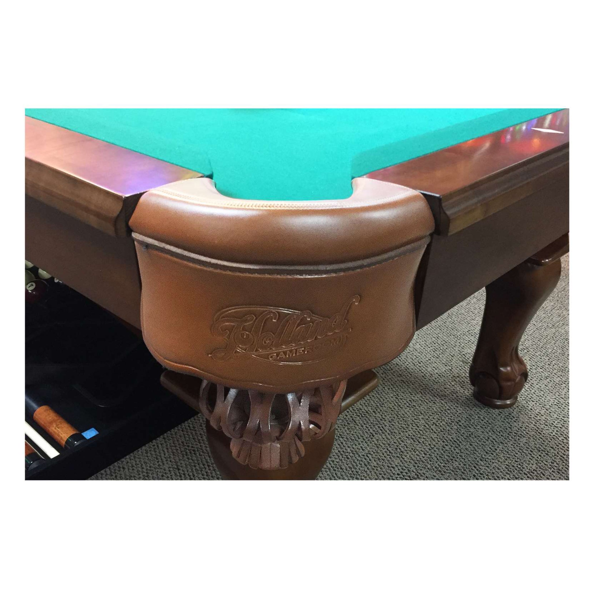 Holland Bar Stool Official Logo Pool Table 8'