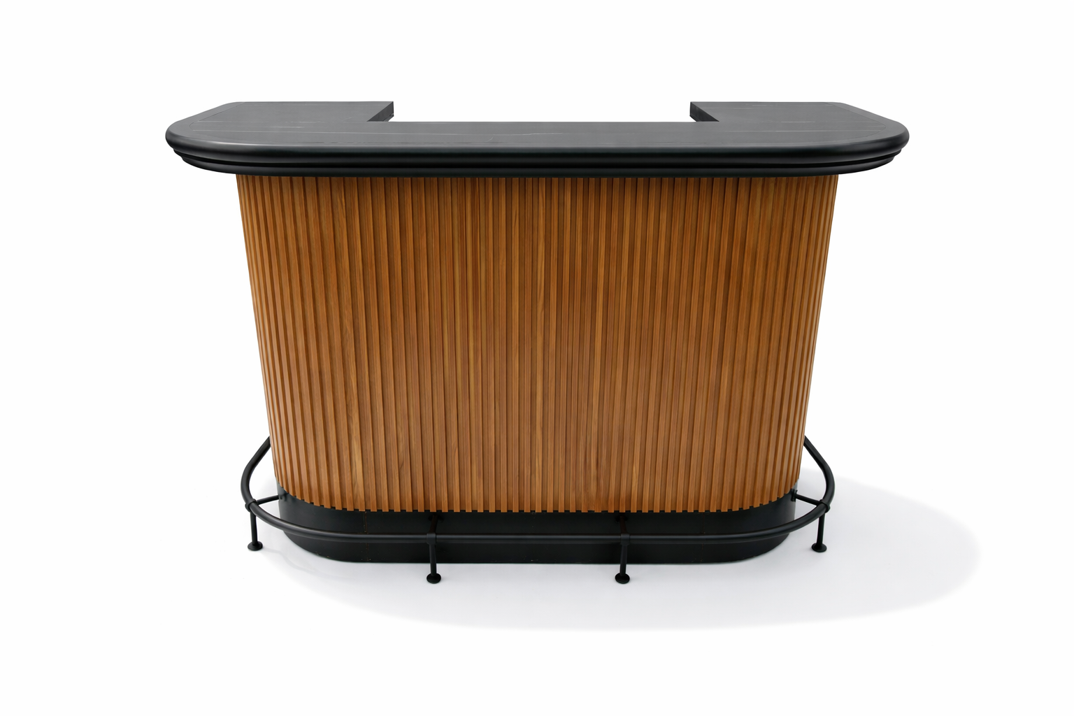 Ram Game Room Prohibition Series 60-inch walnut home bar cabinet with doors and shelves, designed for a stylish game room or entertainment space.