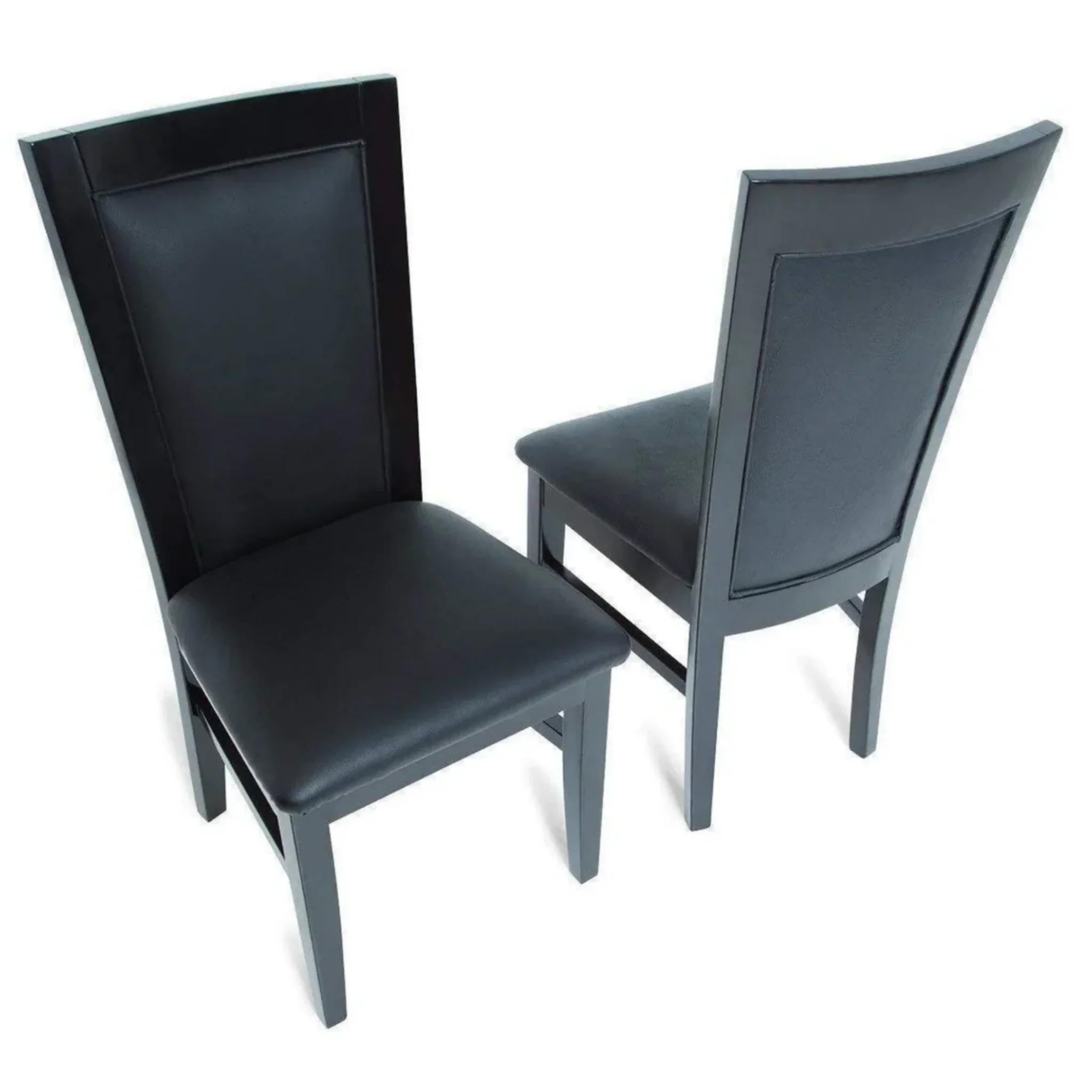 Black BBO Poker Tables dining lounge chair with a sleek design, featuring a comfortable coffee-colored cushion.