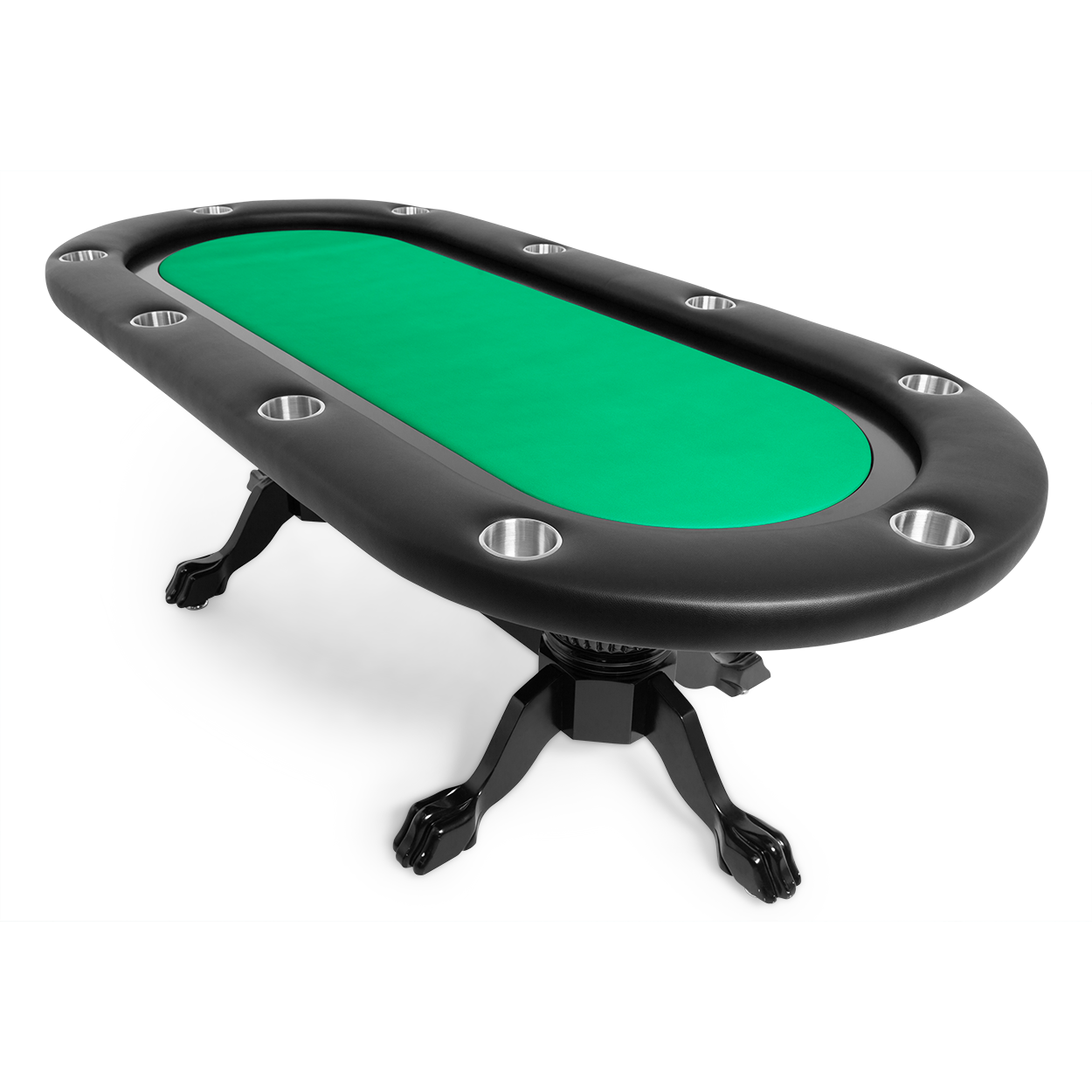 BBO Poker Table Elite - Classic Hardwood Poker Table with Oval Racetrack