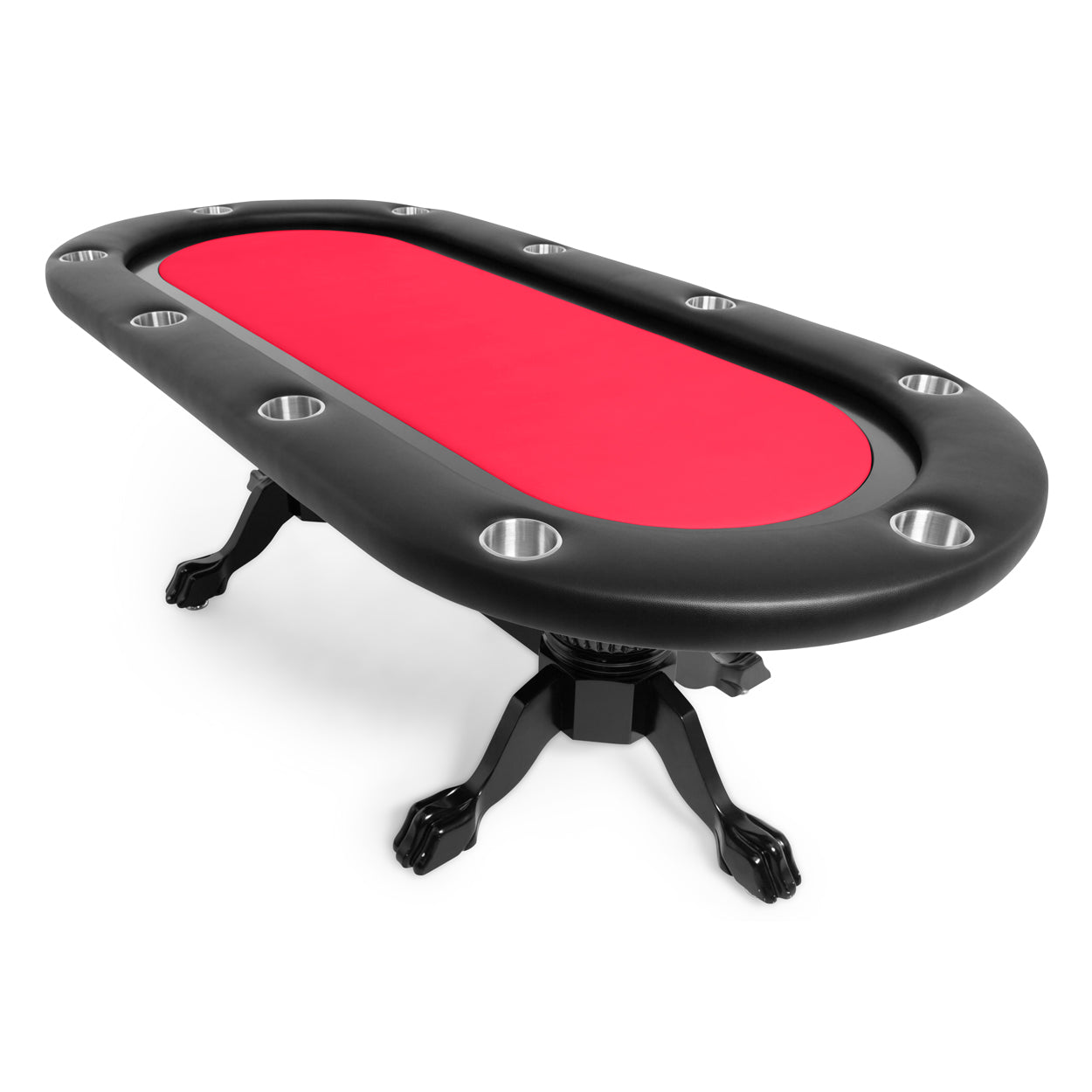 BBO Poker Table Elite - Classic Hardwood Poker Table with Oval Racetrack