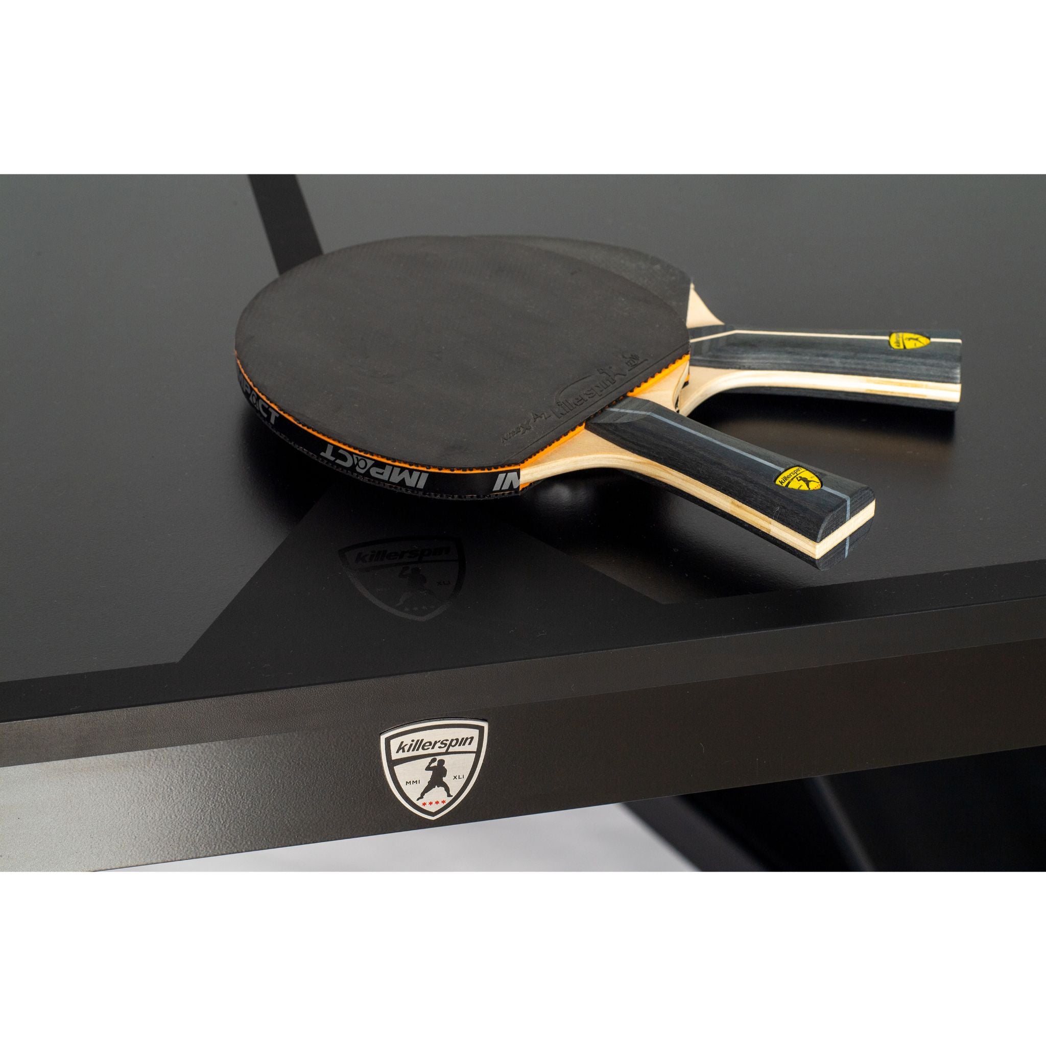 Killerspin SVR DaVinci indoor ping pong table with sleek surface, sturdy legs, and net setup for competitive table tennis play