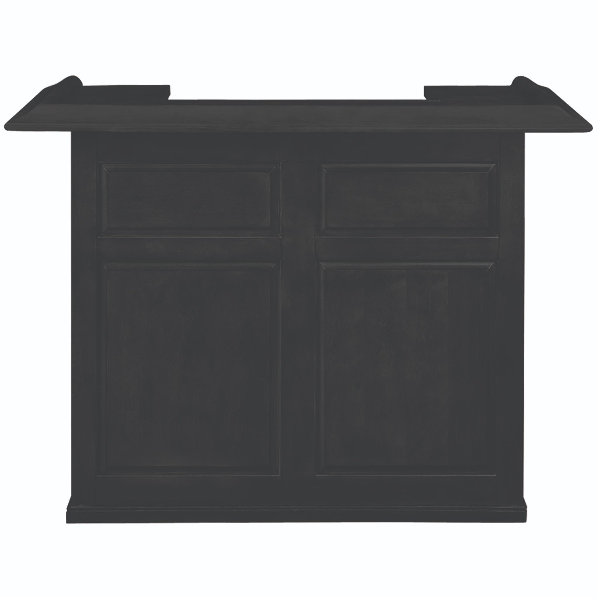Ram Game Room English pub style bar cabinet in antique white, solid wood with a classic home bar design and spacious storage.
