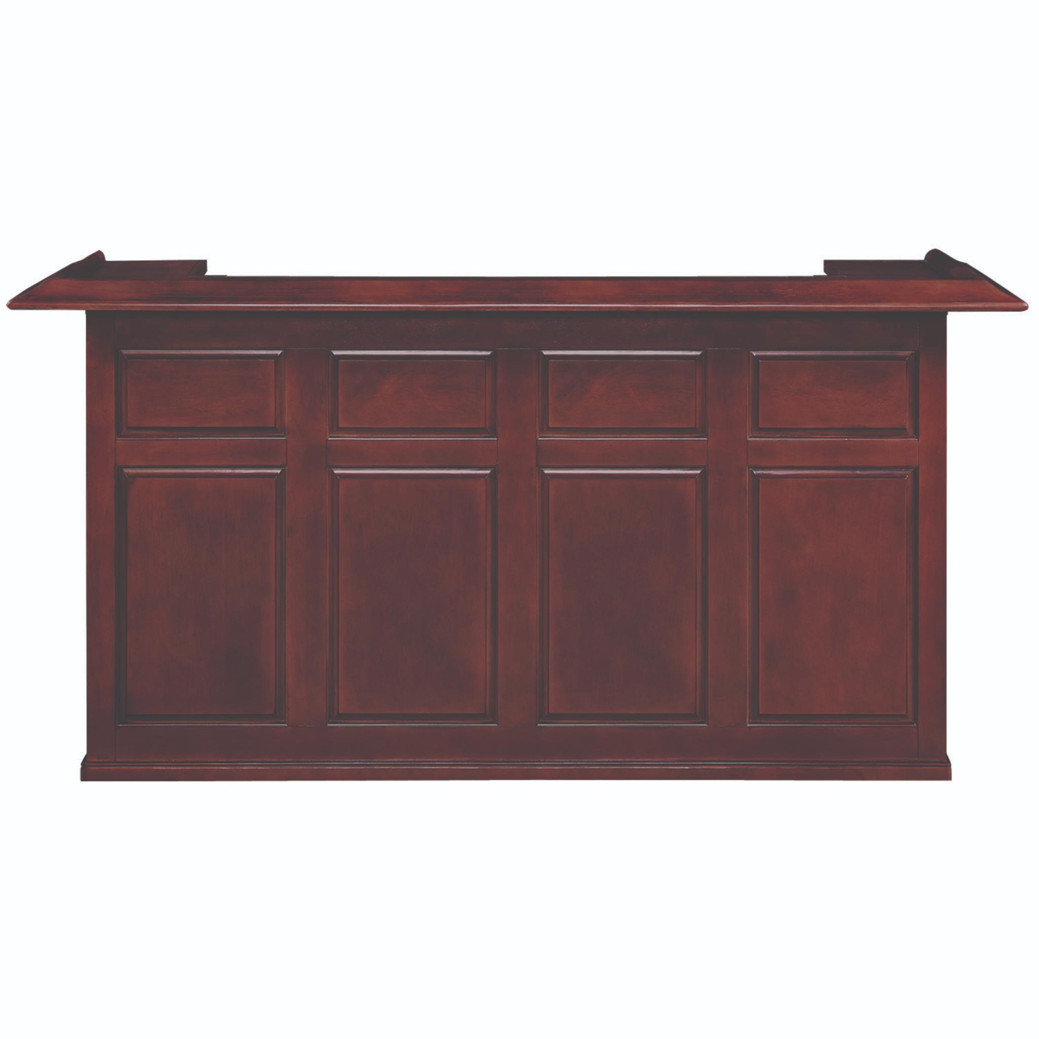 Ram Game Room English pub style bar cabinet in antique white solid wood, featuring a classic home bar design with storage and display space.