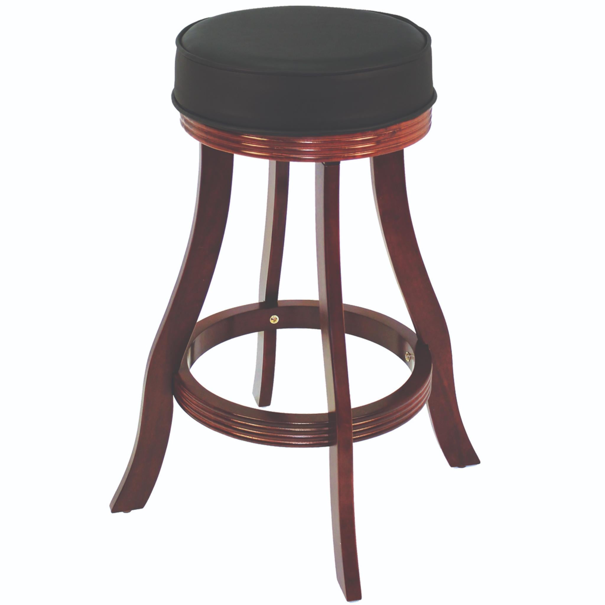 Ram Game Room backless bar stool in cappuccino color, featuring a sleek, modern design for game room or bar seating.