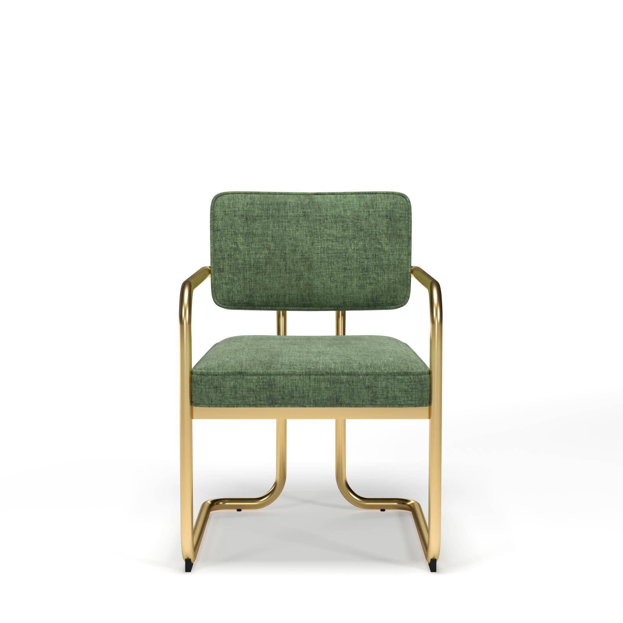 Vintage green Ram Game Room Prohibition dining chair with classic design, suitable for game rooms and dining areas.