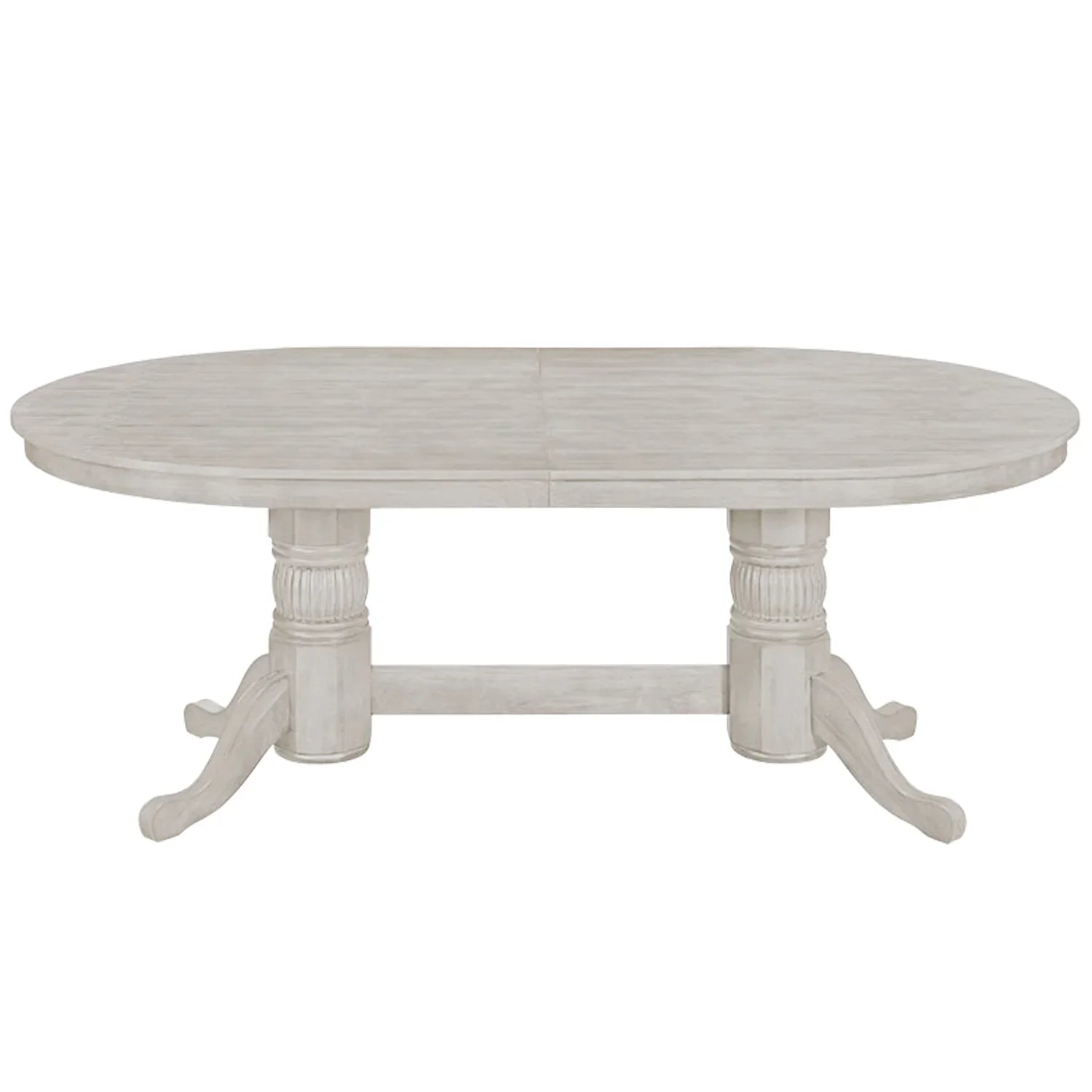 Ram Game Room Texas Hold’em Poker Table in antique white, 84-inch professional poker table with felt playing surface and padded rails.