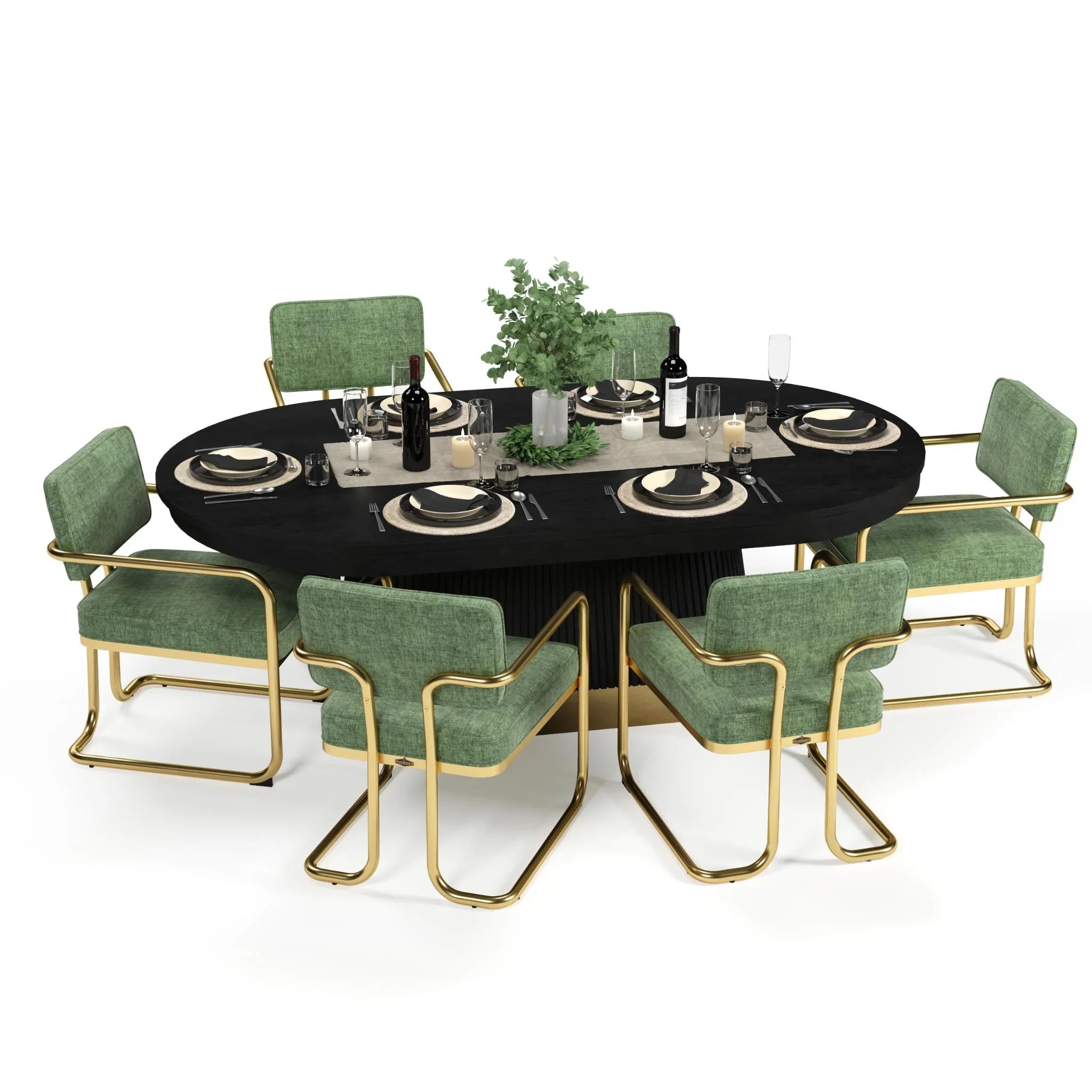 Ram Game Room Prohibition Series 84-inch Texas Hold’em poker table in black finish with padded rails and cup holders.