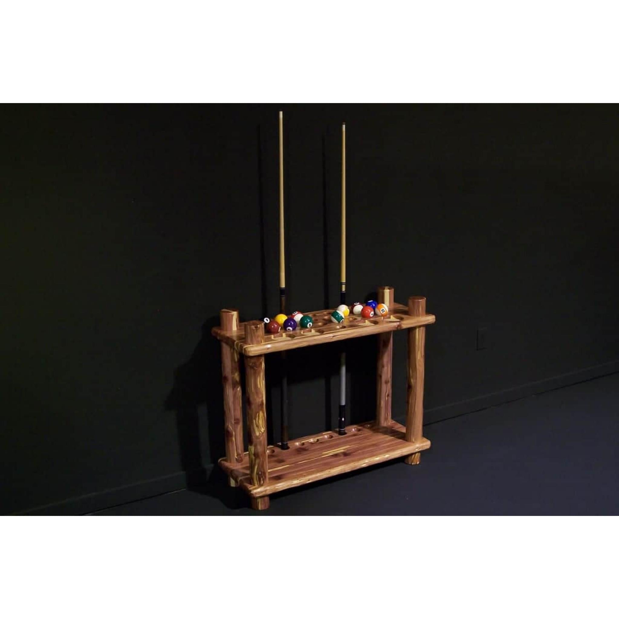 Viking Log Furniture Red Cedar Pool Table