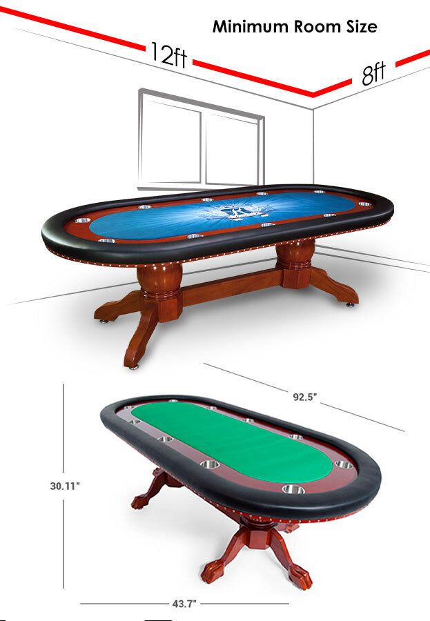 BBO Poker Table Rockwell - Classic Hardwood Poker & Dining Table