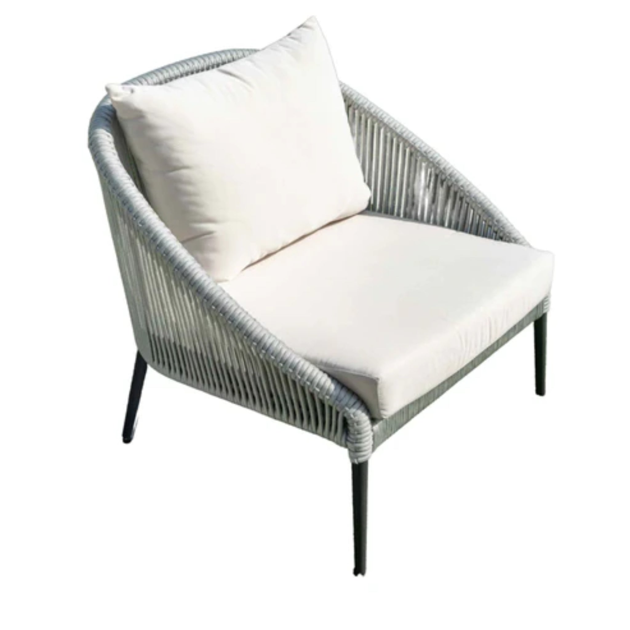 Skyline Design Rodona Armchair – Silver Grey Polyrope | Outdoor Lounge Chair