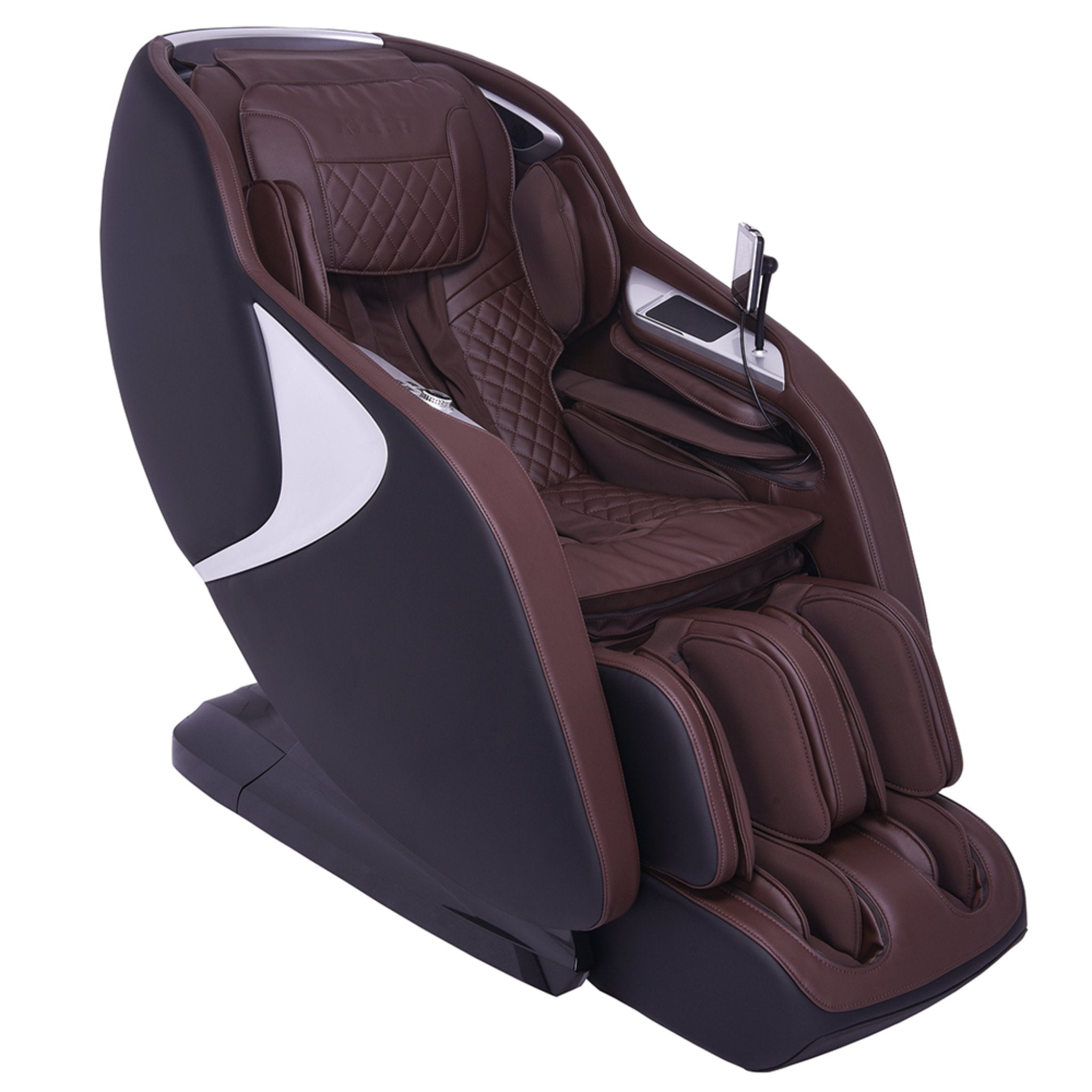 Kyota Joubu M880 massage chair with full body and 4D zero gravity features, showcasing padded armrests and sleek design.