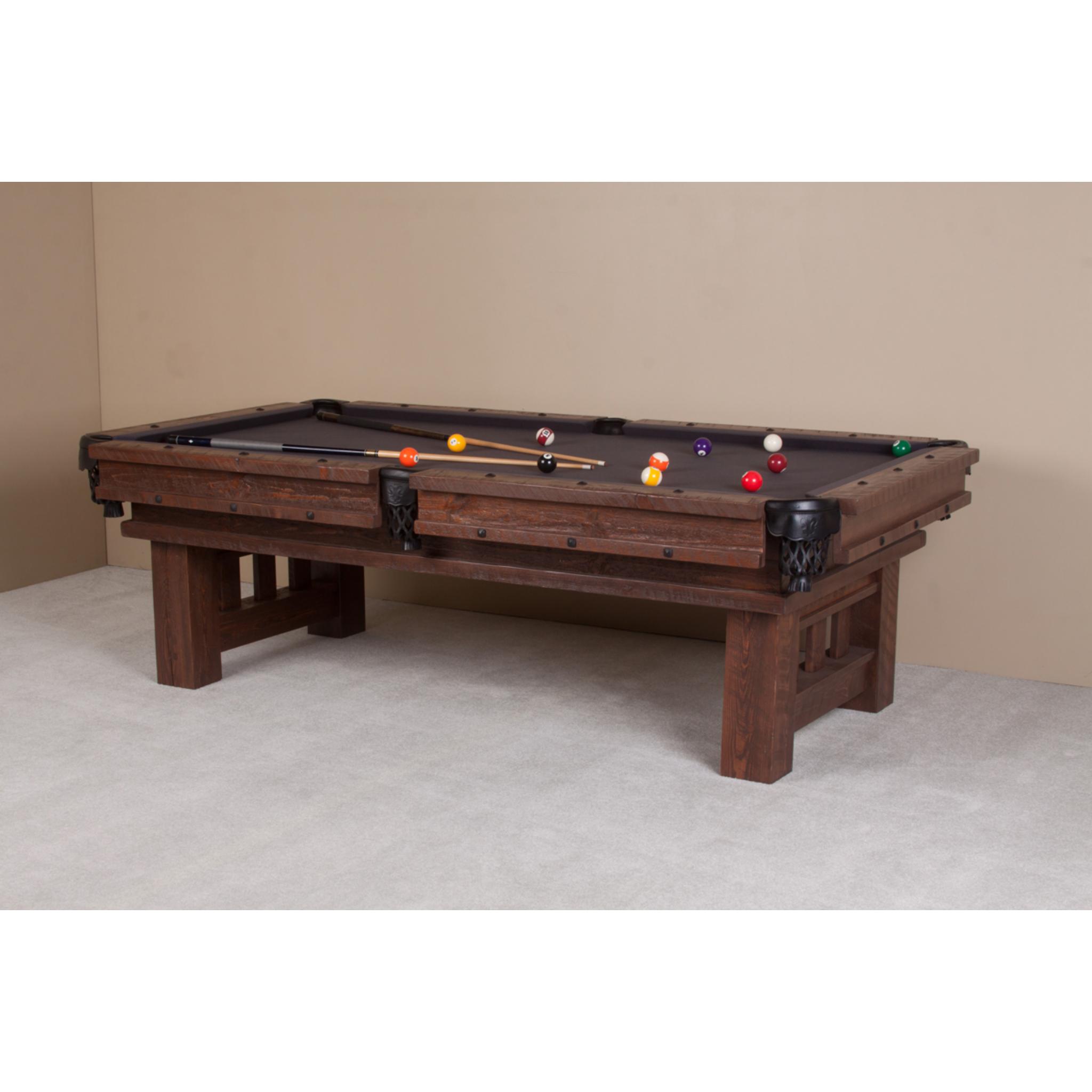 Viking Log Furniture Barnwood Cheyenne Pool Table
