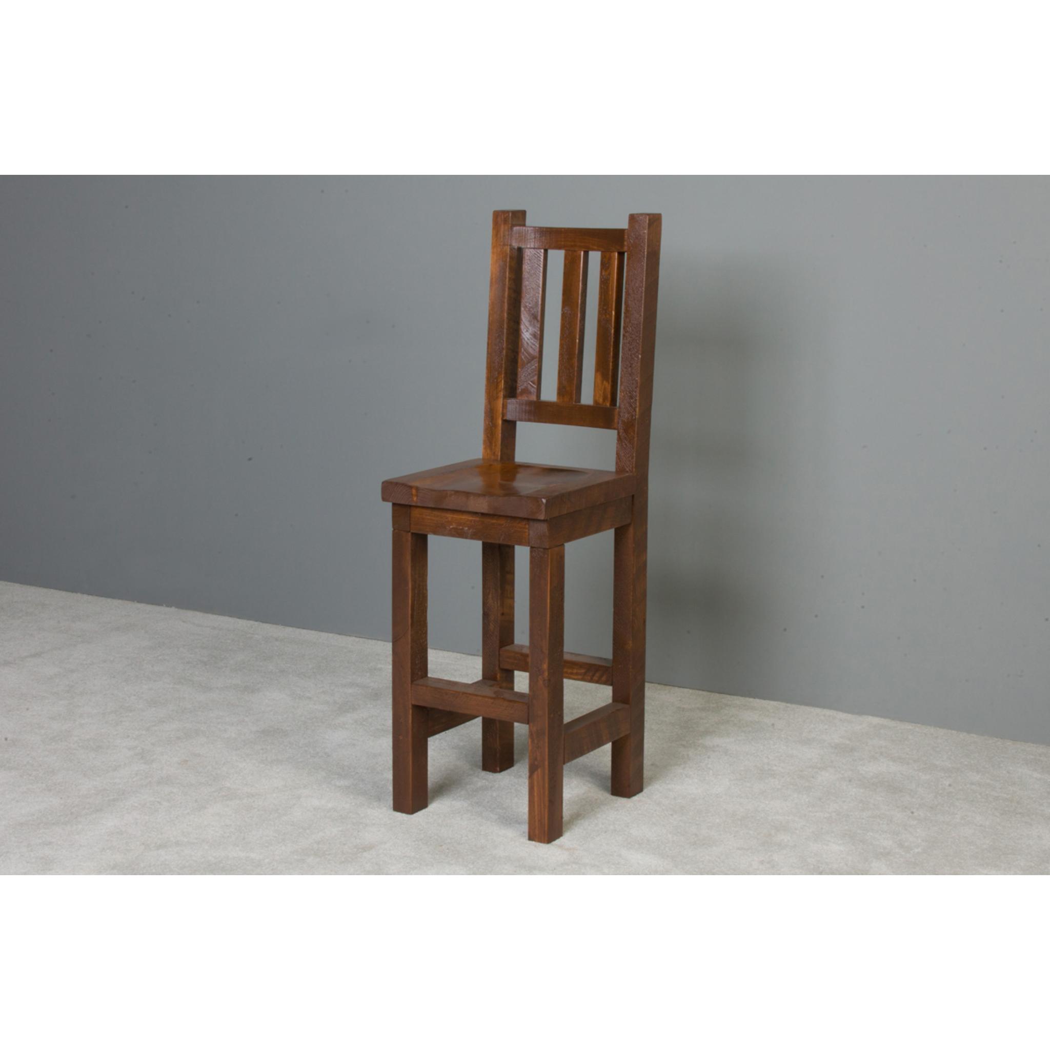 Viking Log Furniture Barnwood Pub Chair 30"