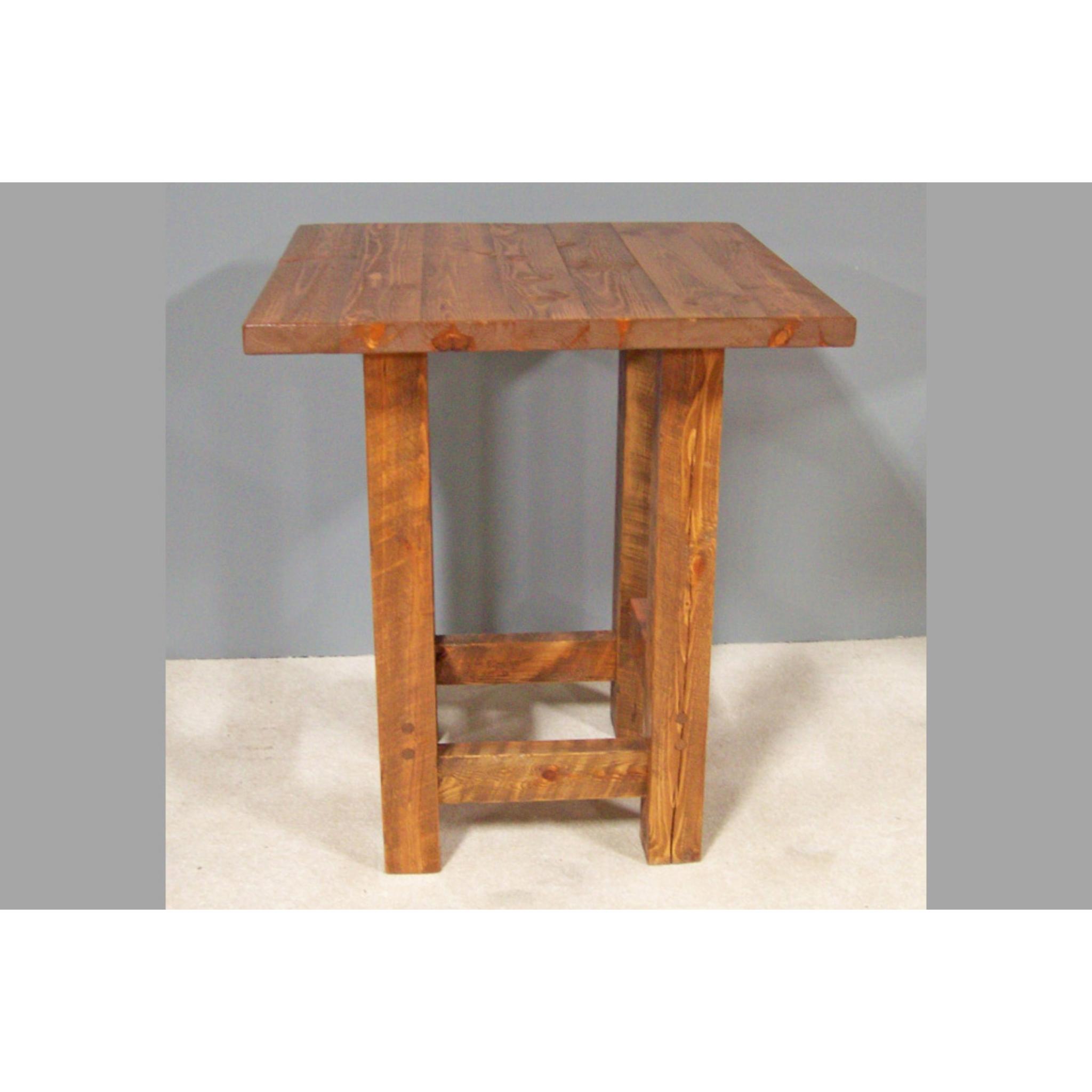 Viking Log Furniture Barnwood Pub Table