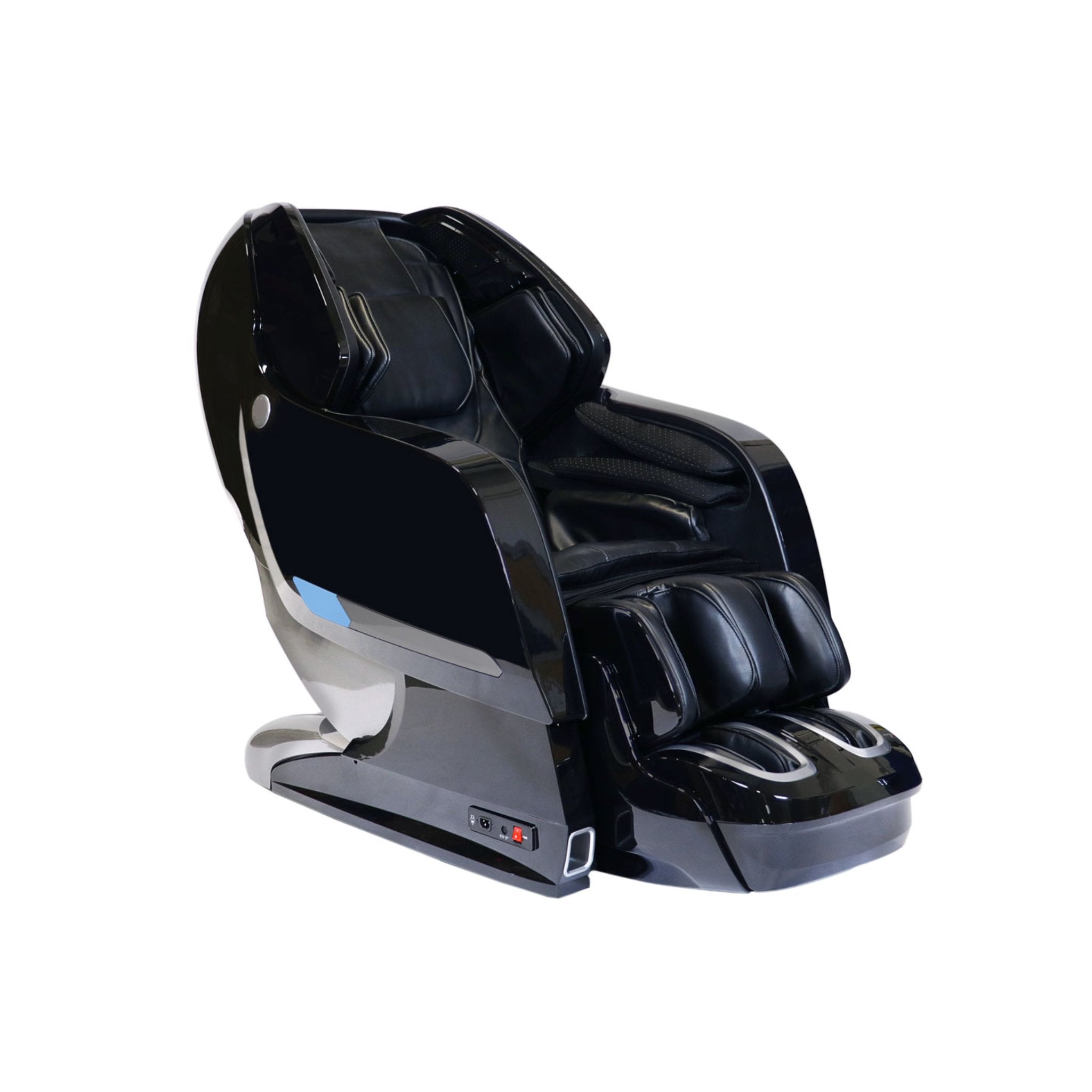 Kyota Yosei M868 massage chair in black with 4D full body zero gravity design, featuring ergonomic massage features.