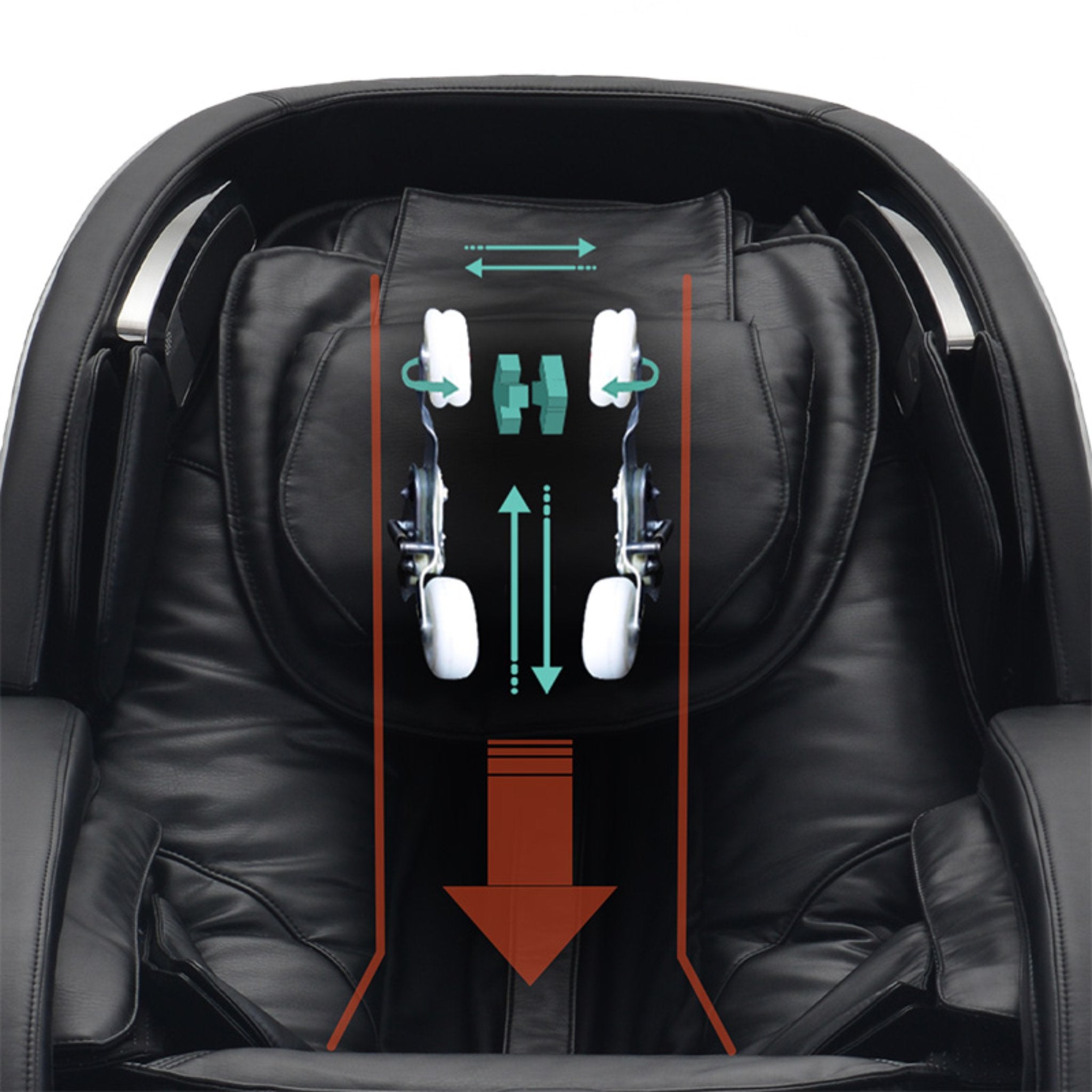 Kyota Kansha M878 massage chair in black, showcasing its full-body design, zero gravity feature, and ergonomic massage mechanism.