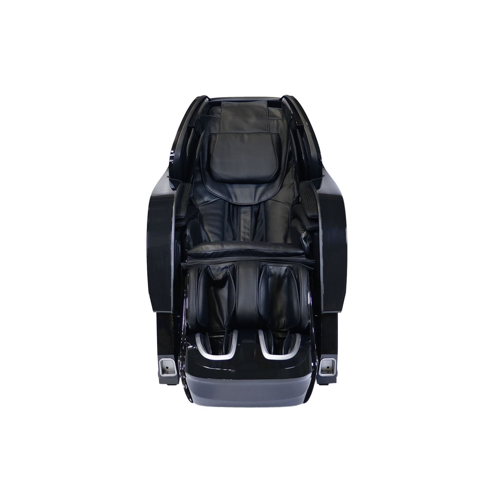 Kyota Yosei M868 massage chair in black with 4D full-body massage and zero gravity design, showcasing ergonomic features.