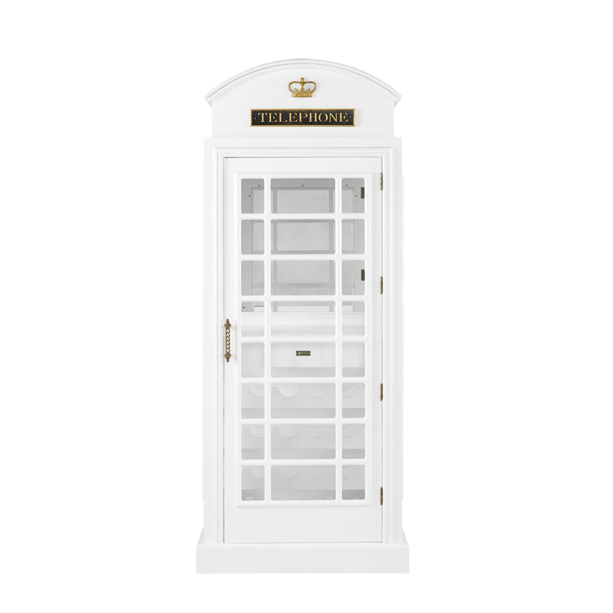 RAM Game Room English Phone Booth Bar Cabinet