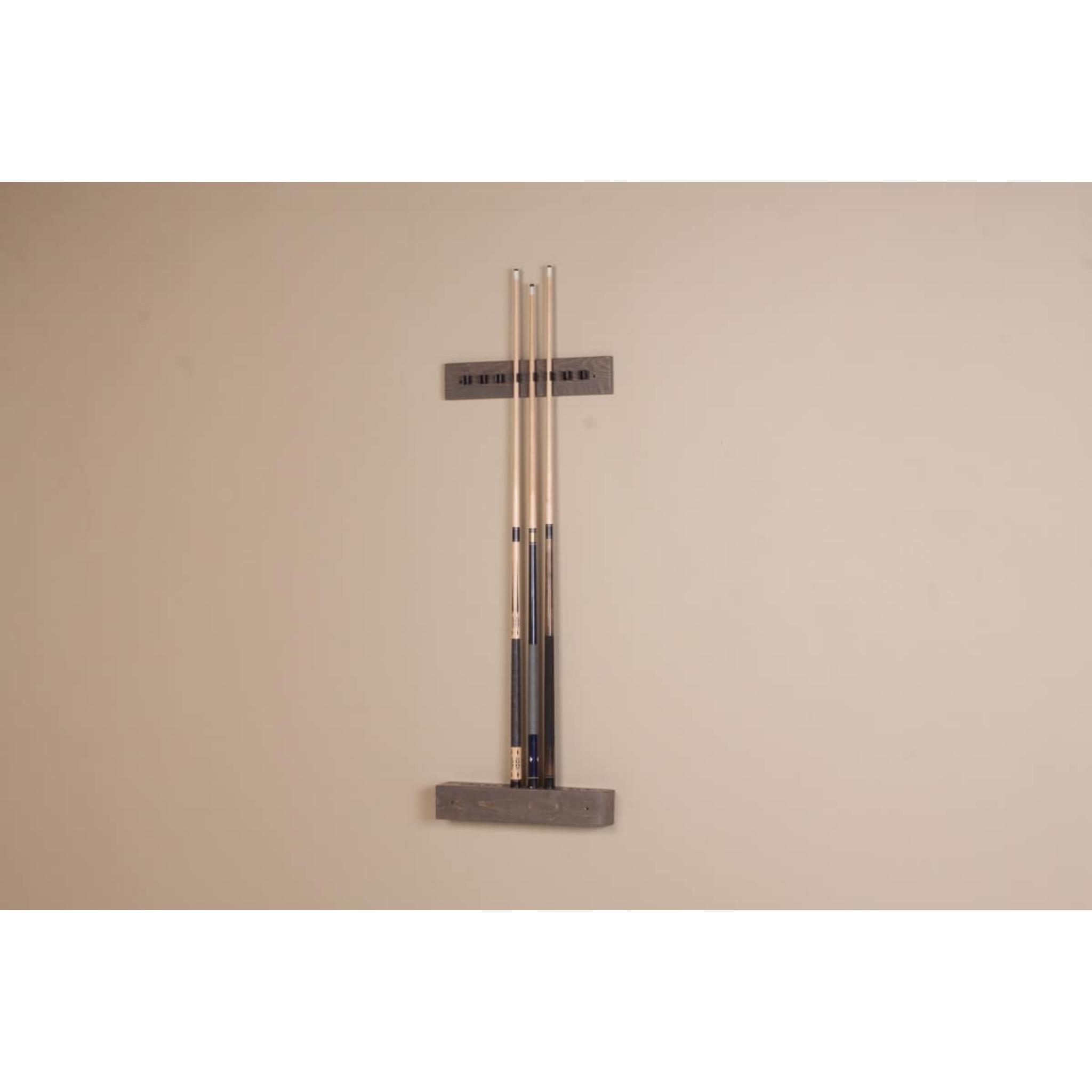 Viking Log Furniture Barnwood Cue Rack with Four Styles