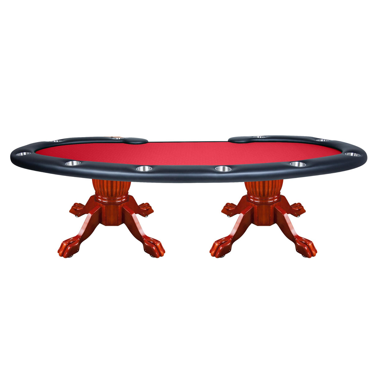 BBO Poker Tables Prestige X Texas Hold’em poker table with green velveteen surface and black accents, modern luxury design