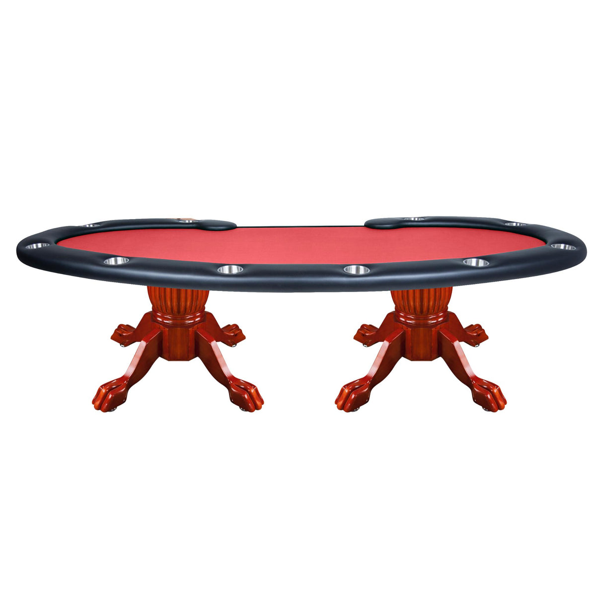 BBO Poker Tables Prestige X Texas Hold’em poker table with green velveteen surface and modern luxury design.