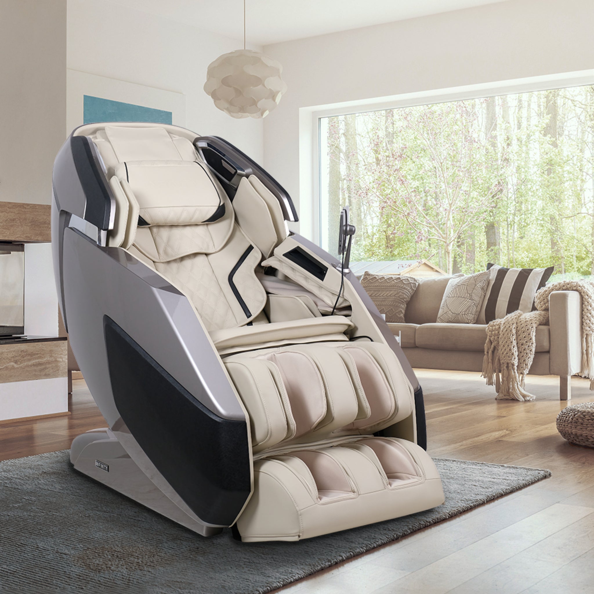 Infinity Imperial Syner-D massage chair by Infinity Massage Chairs featuring luxury 4D zero gravity full-body massage functionality.