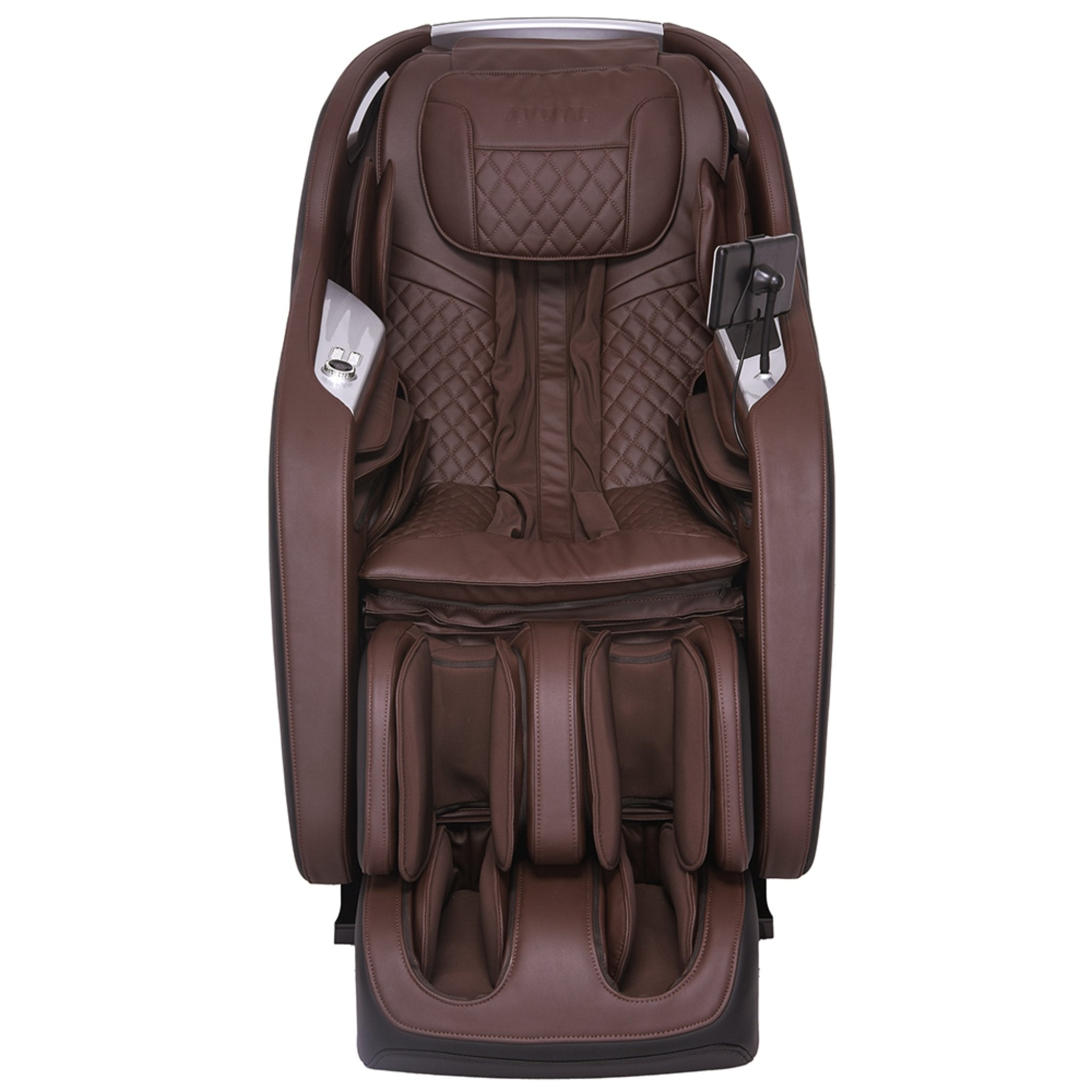 Kyota Joubu M880 massage chair with full-body design and 4D zero gravity feature, showcasing sleek black upholstery and armrest controls.