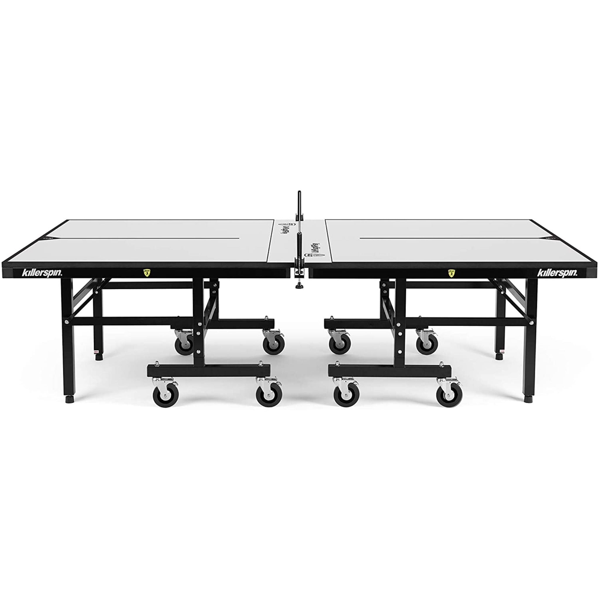 Killerspin MyT 415X Max vanilla indoor ping pong table with playing surface, net, and sturdy frame for table tennis games.