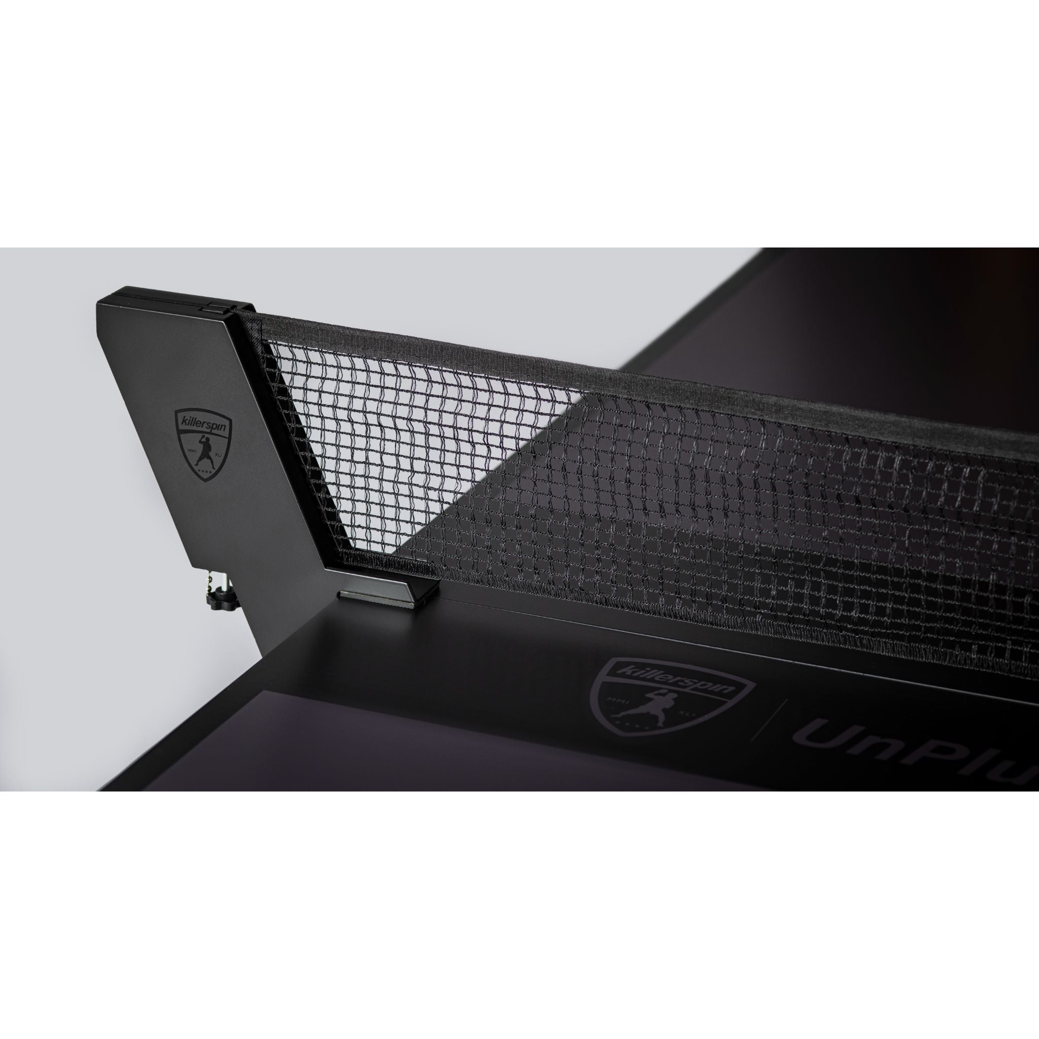 Killerspin SVR BlackWing-O indoor/outdoor ping pong table with sleek black surface and sturdy frame for table tennis play