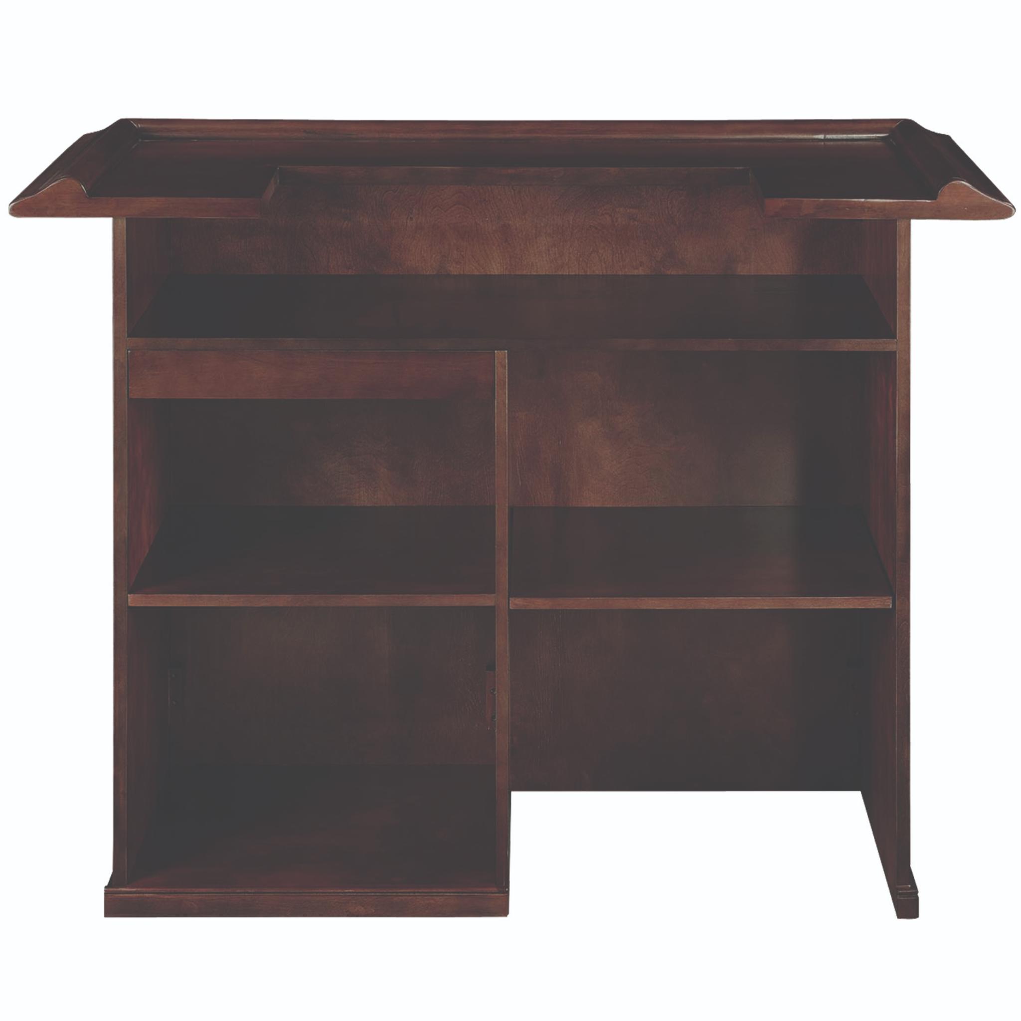 Ram Game Room English pub style bar cabinet made of solid wood with antique white finish, designed for home game room or bar area.