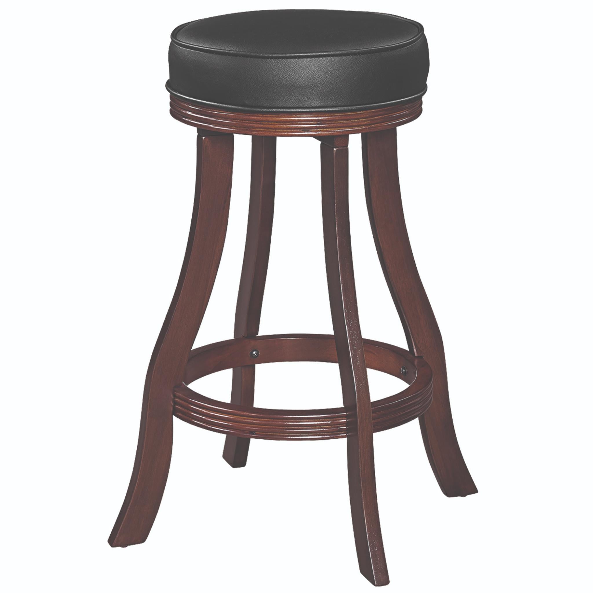 Cappuccino Ram Game Room backless bar stool with sleek design, ideal for game room or bar seating.