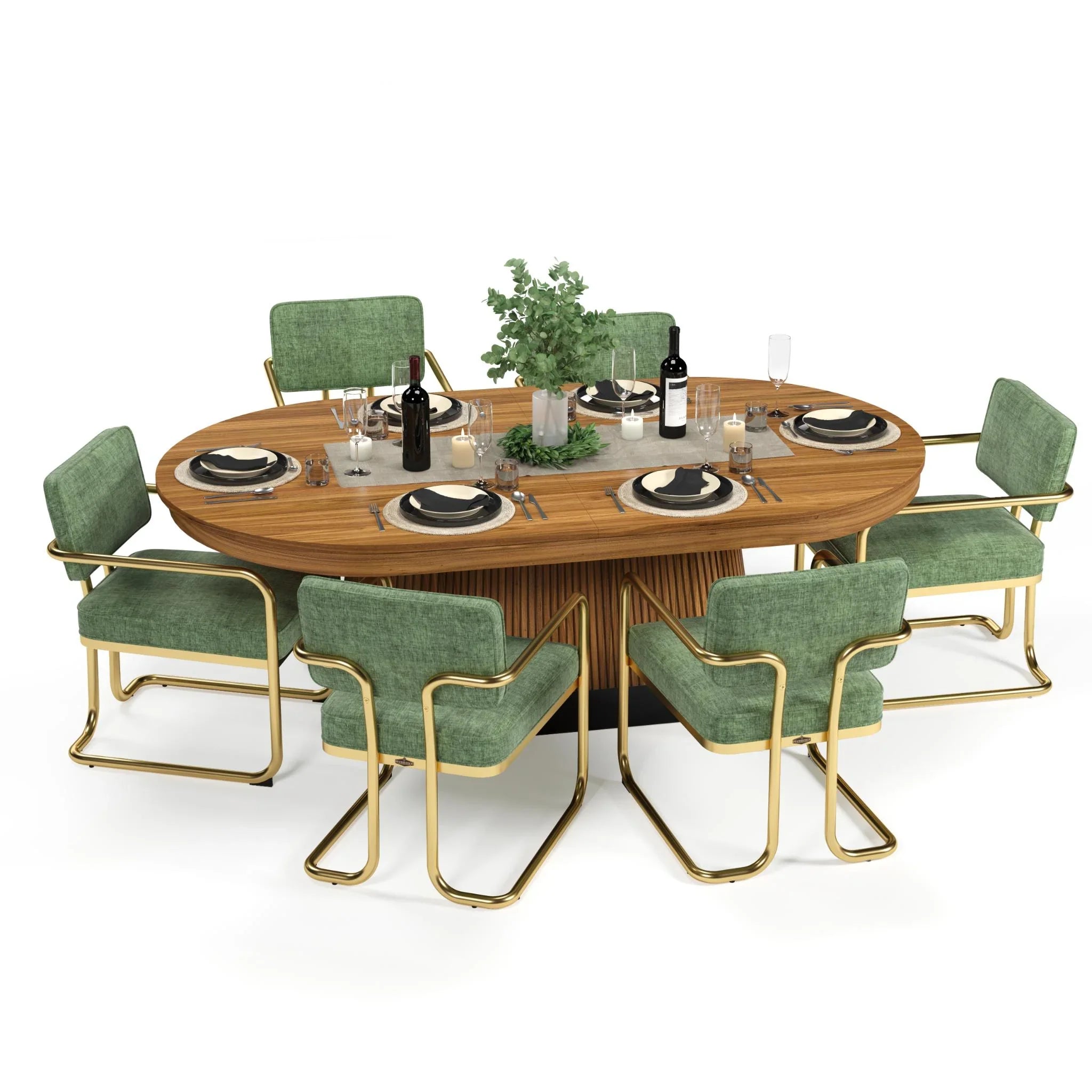 Ram Game Room Prohibition Series 84-inch Texas Hold’em poker table with walnut finish, featuring a spacious gaming surface.