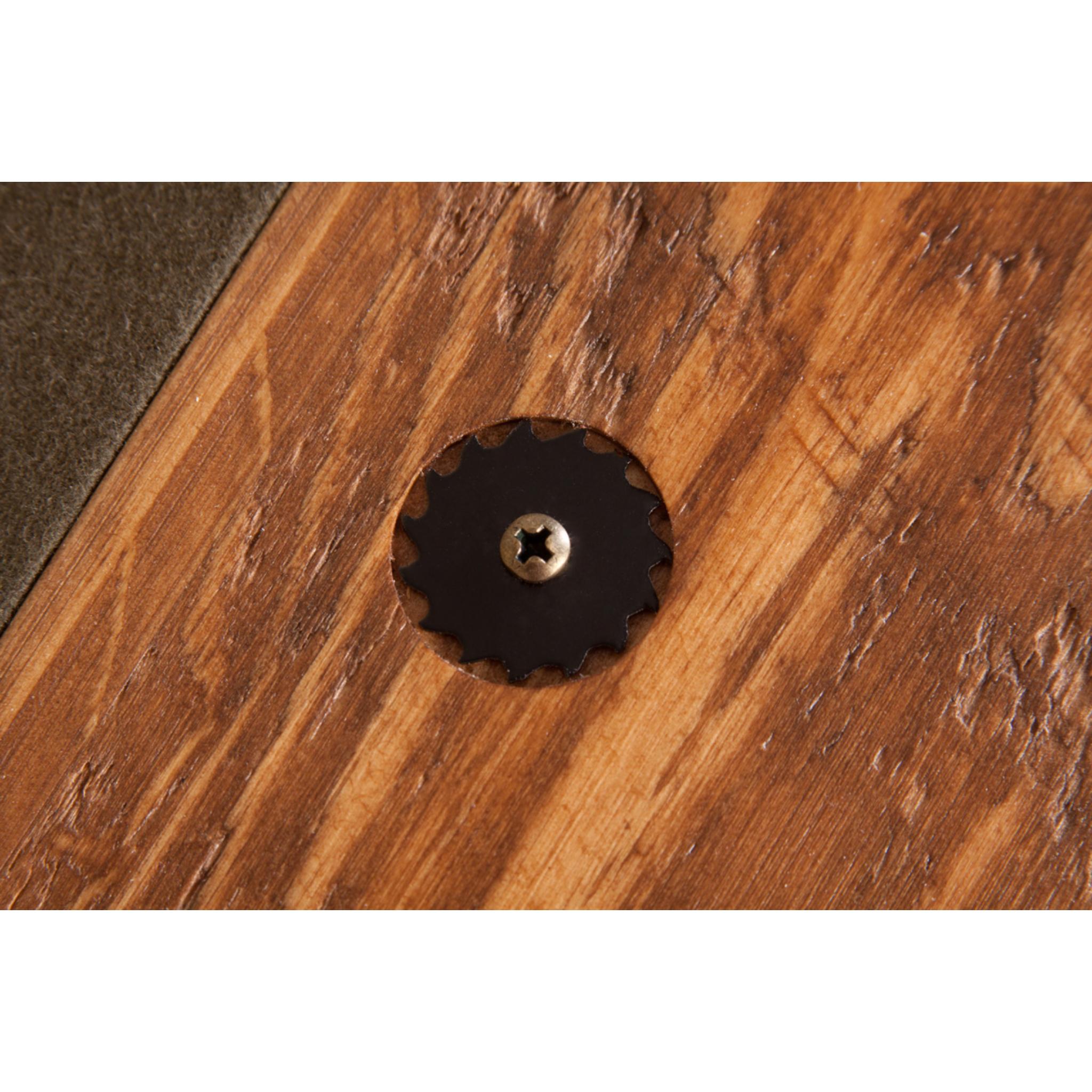 Viking Log Furniture sawtooth hickory log pool table with honey pine panels, rustic design, perfect for billiards and game rooms.